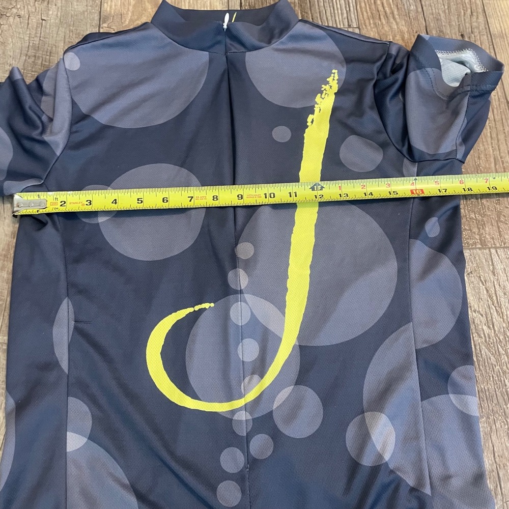 Livestrong Lance Armstrong Foundation Cycling Jersey Mens Medium Grey‎ Yellow - Picture 8 of 9